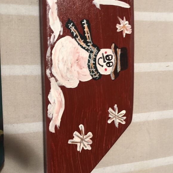 ChristmasâHandcraftedâTwoâPaintedâWoodâSigns - Picture 5 of 8